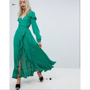 ASOS DESIGN Green Maxi Dress
